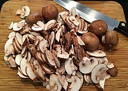Champignons mit Rinderhack