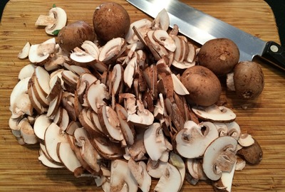 Champignons mit Rinderhack