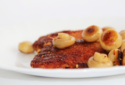 Kottelet mit Mischpilzen in Paprikarahm